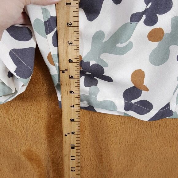 PAIGE Shorts Mens Large Cream Pull On Drawstring Lightweight Abstract SANDA $169 - Picture 11 of 12